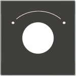 Color: Soft Black   Cover plate for key switch code: 8153 & 8153.2 2CLA855300A1501 | 8427238139791