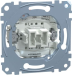 Two-way switch insert 1 pole, flush -mounted, 16 AX, 250 V AC , screwl. MEG3616-0000 | 4042811144371