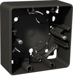 Mounting box, Exxact, surface mount, 1-gang, high (35mm), IP21, anthracite WDE003761 | 3606480209765