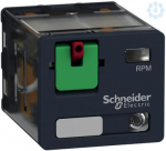 Power plug-in relay, Zelio RPM, 3 C/O, 120 V AC, 15A, with LED. range of product: Zelio Relay - series name: Power - product or component type: plug-in relay - device short name: RPM - contacts type and composition: 3 C/O - contacts operation: standa ...
