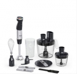 TEFAL | HB67G830 Quickchef+ | Hand Blender | 1000 W | Number of speeds 20 | Turbo mode | Black/Stainless steel HB67G830 | 3016667291788