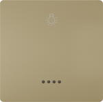 Shutter pushbutton, 68x68mm, DELTA style, malt gold 5TG7141-0MG21 | 4047624274222