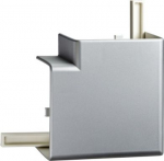 OptiLine 45 - bend 90&deg; - PC/ABS - aluminium metallic ISM10353 | 3606480028052