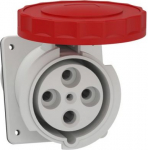 Panel mounting socket, Mureva PK, angled, 125A, 3P+E, 400V, IP67 81294 | 3303430812944