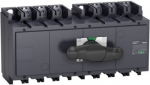 Manual source changeover switch Interpact INS400, 3p, 400A. range of product: INS320...630 - device short name: INS400 - network type: AC, DC - network frequency: 50/60 Hz - mounting mode: fixed - upside connection: front - downside connection: front ...