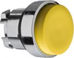 Head for illuminated push button, Harmony XB4, metal, yellow projecting, 22mm, spring return, unmark ZB4BL5 | 3389110887808