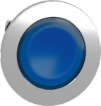 Head for illuminated push button, Harmony XB4, metal, blue flush, 30mm, spring return, universal LED ZB4FW363 | 3606489582692