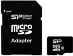 Memory card 16 GB, MicroSDHC, Class 10, SD adapter, Black SP016GBSTH010V10SP | 4712702618815