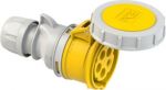 CEE connector 5x16A (3P+N+PE) 4h IP67 SHARK with cap yellow 2152-4 | 9003399139536