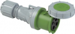 CEE connector 4x63A (3P+PE) 10h IP67 POWER TWIST with cap green 234-10 | 9003399633973
