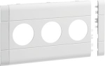 Frontplate 3-gang socket outlet for BRA/H/S 120 stackable halogen traffic white GB120309016 | 4012740993180