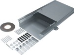 flush floor trunking with trough nw 350 f sealing tape levelling range 80-120mm BKWD350080 | 4012002241349