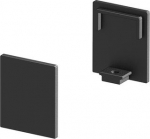High end caps for the GRAZIA 10 flat surface-mounted profile in anodised aluminium, white and black. Package contents: 2 pieces. 1000483 | 4024163187756