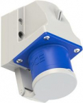 Wall mounted plug 3x32A (2P+PE) 6h IP44 with lid blue 523-6d | 9003399126703