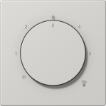 Centre plate for thermostat, light grey, LS LS1749BFLG | 4011377195318