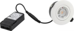 Recessed LED downlight G2 with driver, &Oslash;75mm 6W 4000K 520lm, 36&deg;, IP44/IP20, matt white 35711014 | 5704629003026