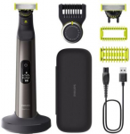 Philips | Hair trimmer, Face and Body | QP6652/61 OneBlade Pro 360 | Cordless | Wet & Dry | Number of length steps 20 | Grey/Black QP6652/61 | 8720689027298