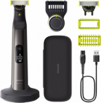 Philips | Hair trimmer, Face and Body | QP6652/61 OneBlade Pro 360 | Cordless | Wet & Dry | Number of length steps 20 | Grey/Black QP6652/61 | 8720689027298