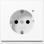 Socket outlet 16A/250V, with LED pilot light and brightness sensor, white, LS LS1520-OWWLNW | 4011377154797
