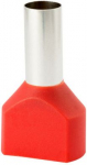 Końc&oacute;wka tulejkowa izolowana podw&oacute;jna HI 2x16,0/18-cze czerwona, Al/Cu 74.95 | 5907053110944