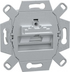 Data socket, mechanism with fixing frame, RJ45 Cat6, Merten MEG4530-0000 | 4042811185541