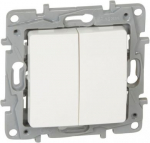 DOUBLE PUSH-BUTTON 6A WHITE 664708 | 3245066647081