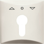 Cover plate with legend Symbol "arrows" and "0" for Venetian blind, Key white - Allwetter 44 (IP 44) 2CKA001710A2231 | 4011395911501