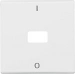 Rocker with legend Characters 0 and 1 Open for Symbol for Switch/push button, Single rocker alpine white - Allwetter 44 (IP 44) 2CKA001731A1627 | 4011395870105