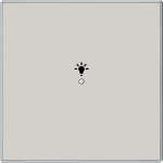 Cover plate Symbol "light" for Switch/push button Single push button Dune - Sky Niessen 2CLA852626A6201 | 8427238236230