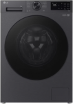 LG Washing machine | F4X5011TBB | Energy efficiency class A | Front loading | Washing capacity 11 kg | 1400 RPM | Depth 57 cm | Width 60 cm | Display | LED | Steam function | Direct drive | Wi-Fi | Matte Black F4X5011TBB | 8806096503713