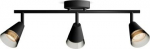 Ceiling/wall spotlight Cleft, GU10, 3x5W, IP20, black 929004108701 | 8720169300019