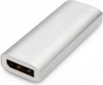 Digitus | 8K DP Repeater 30 m | DS-55524 | The repeater allows you to extend a DP signal to up to 30 m. This corresponds to the VESA DisplayPort Standard 1.4. It supports resolutions up to 8K/30Hz. Power supply is provided via USB using the enclosed  ...