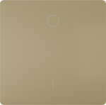 1-gang rocker with bell symbol, 68x68mm, malt gold, DELTA style 5TG7141-0MG40 | 4047624274239