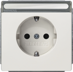 DELTA style, titanium white SCHUKO socket outlet 10/16 A 250 V with labeling field with increased touch protection cover plate 68 x 68 mm DELTA switches and socket outlets &ndash; design and quality to perfection from Siemens. Due to its eternally stylish  ...