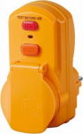 Socket outlet with lid+Leakage protection BDI A 30 IP54, 230V 50Hz 16A, Yellow 1290660 -1290630- | 4007123593750