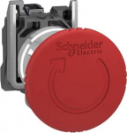 Emergency stop switching off, Harmony XB4, metal, red mushroom 40mm, 22mm, trigger latching turn to XB4BS8446 | 3606482035003