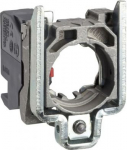 Single contact block with body/fixing collar 1NC plug-in connector. range of product: Harmony XB4 - product or component type: complete body/contact assembly - device short name: ZB4 - fixing collar material: zamak - contacts type and composition: 1  ...