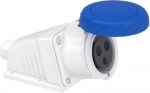 Socket, Mureva PK, wall-mounted, angled, 32A, 2P+E, 220V, IP67 PKF32W723 | 3303432416997