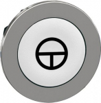 Head for non illuminated push button, Harmony XB4, flush mounted white flush caps pushbutton black m ZB4FA145 | 3606489580858