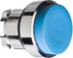 Head for non illuminated push button, Harmony XB4, blue projecting pushbutton &Oslash;22 mm spring return ZB4BL6 | 3389110887822