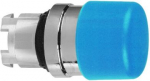 Head for non illuminated push button, Harmony XB4, blue mushroom 30mm, 22mm, spring return, unmarked ZB4BC64 | 3389110888423