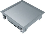 cover lid Q06 square for 6 devices for flooring 12 mm steel grey VDQ06127011 | 4012002244227