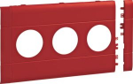 Frontplate 3-gang socket outlet for BR 120 stackable halogen red GB12030K3020 | 4012740858267