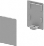 High end caps for the GRAZIA 10 standard surface-mounted profile in anodised aluminium, white and black. Package contents: 2 pieces. 1000484 | 4024163187763