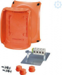 Fireproof junction box FK 1616 210x155x92mm E97 IP65/66 orange with terminal 62000185 | 4012591126065