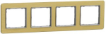 4-set frame, brushed gold Sedna Elements SDD371804 | 3606481483096