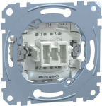 Switch Insert, 2-Pole, 1-way, 10AX, 250V AC , Merten MEG3112-0000 | 4042811144340