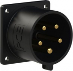 Industrial panel plug 5x32A (3P+N+E) 6h IP44 black 625-6xv | 9003399788499