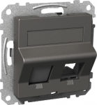 Data outlet 2xRJ45, anthracite, Exxact WDE003423 | 3606480582332