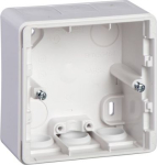 Surface mounted box 1-gang high IP44 white, Exxact WDE002461 | 3606480210075